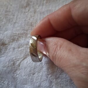 Silver Tone Mens Ring